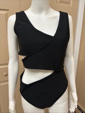 SIXTH JUNE cutout ribbed bodysuit